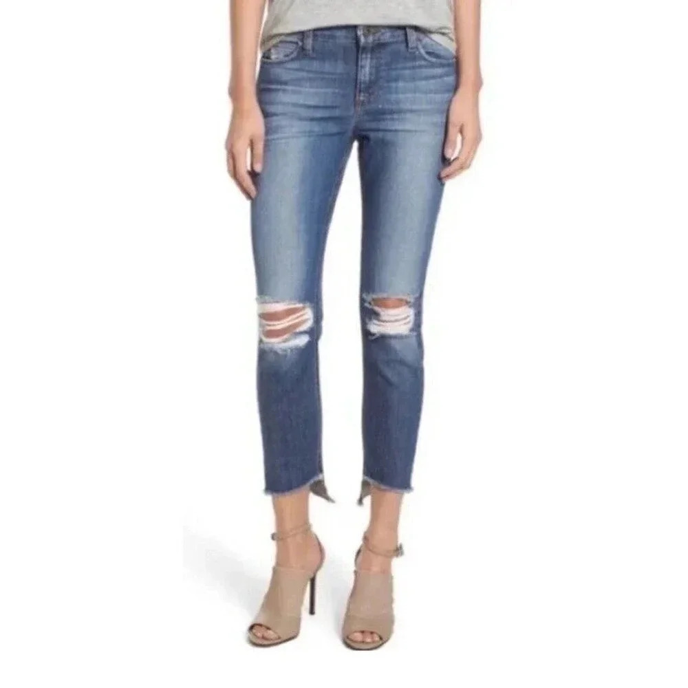 JOE’S JEANS Coppola Distressed The Blonde Mid Rise Skinny Ankle Jean Women’s 30